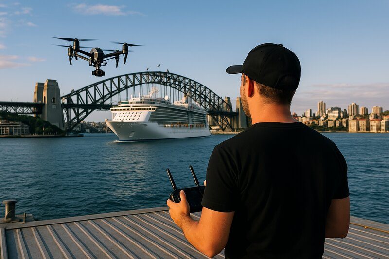 Sydney Harbour Drone Experts Boat shoot Hire