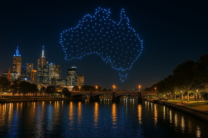 drone show melbourne